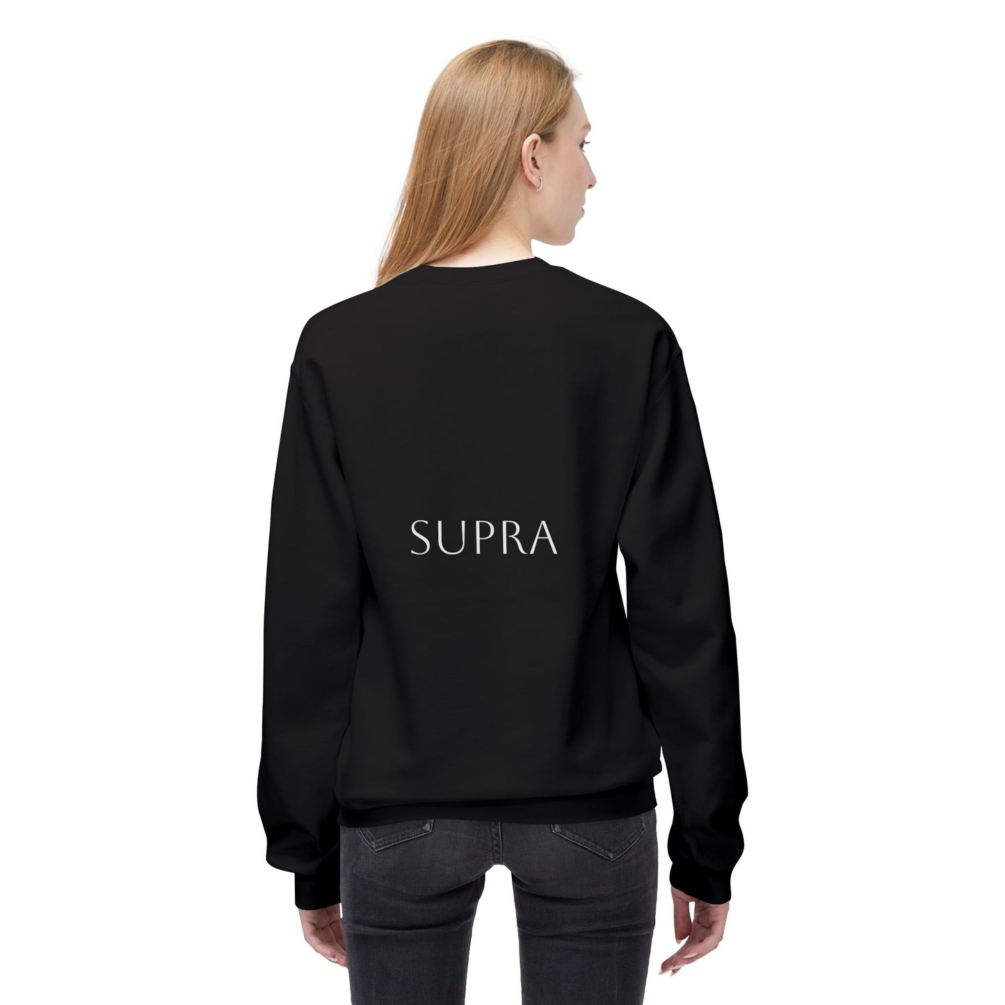 Supra Red Softstyle Fleece Crewneck Sweatshirt